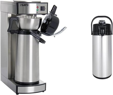 Professioneel Thermos Koffiezetapparaat met Mandfilter en Serveerkan (2.2 Liter)