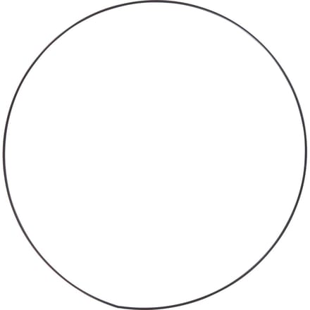 Metalen ring "Cirkel", Zwart - Ø 35 cm
