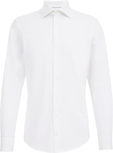 WE Fashion Heren Premium slim fit overhemd met jacquard structuur