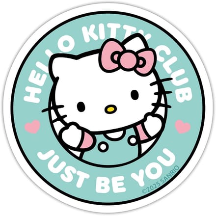 Hello Kitty Just Be You Hello Kitty Club Sticker Maat S (max. 10 x 10cm)