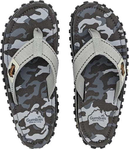 Gumbies - Teenslippers Dames - Teenslipper Heren - Grey Camouflage - Maat 40