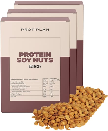 Protiplan - Soja Nootjes Barbecue - 7 x 30 g - Low carb snack