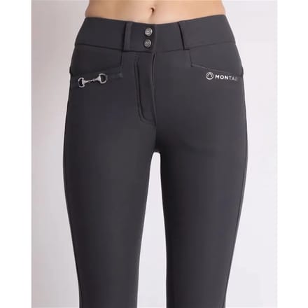 Montar Rijbroek  Molly Hightwaist 2.0 Full Grip - Grey - 48