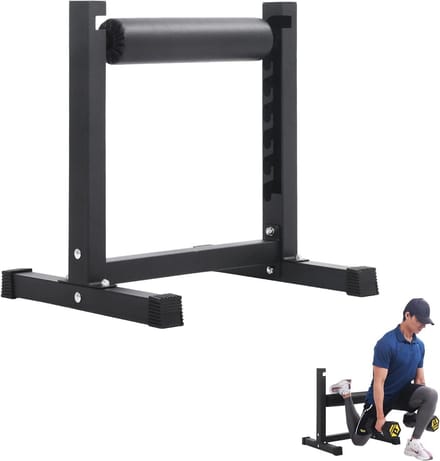 Split Squat Stand - Oefenrek Benen - Onderlichaam Trainen - 7 Hoogte Niveaus - 22 lbs - Zwart
