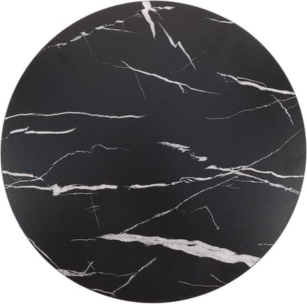 Rond Tafelblad - Vervangend blad - Tafel Upgrade - Veilig Afgerond Profiel - 40 cm - Zwart