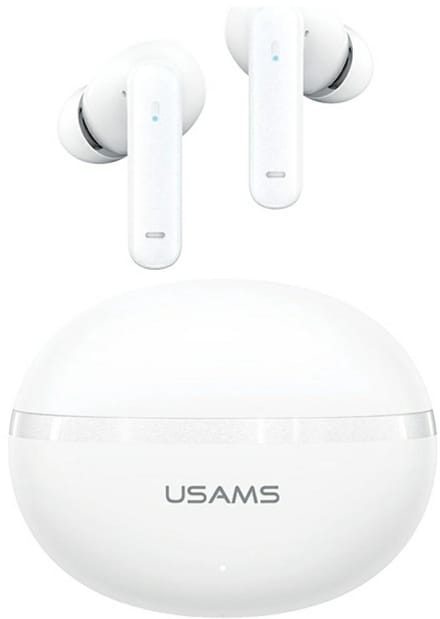 Koptelefoon Bluetooth USAMS Echo E02 TWS ANC+ENC draadloos wit