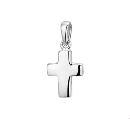 Hanger Kruis Zilver Gerhodineerd