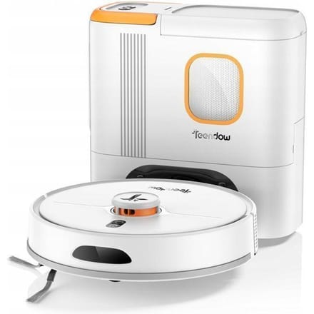 Aspirateur robot - TEENDOW - D20S Max+ - 8000 Pa - Fonction lavage - Autonomie 180 min