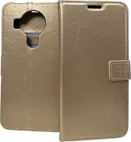 Portemonnee Book Case Hoesje Geschikt voor: Nokia 3.4 -  goud