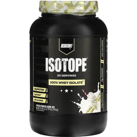 Redcon1, Isotope, Eiwitpoeder Drankmix, Vanille, 1,99 lb (903 g)