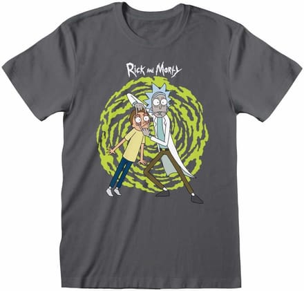 Rick and Morty Spiral T-Shirt RNM00393TSC Grey-XL