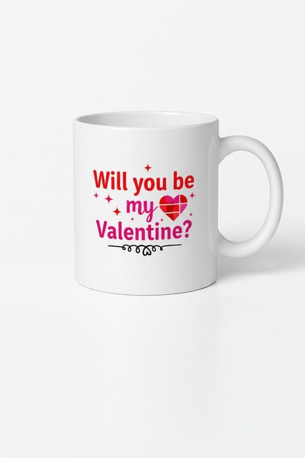 Valentijnsdag Mok 'Will you be my Valentine?' - Romantisch Liefdes Cadeau