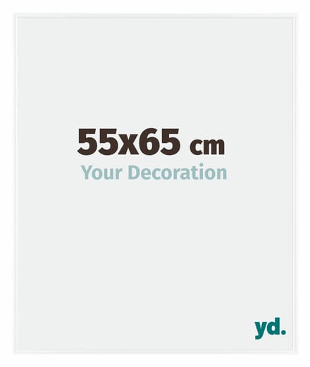 Your Decoration - Fotolijst 55x65 cm - Kunststof - Wit Hoogglans - Evry