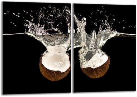 TMK ArtDeko - Snijplank - Glas - Kokos - 2x 40x52