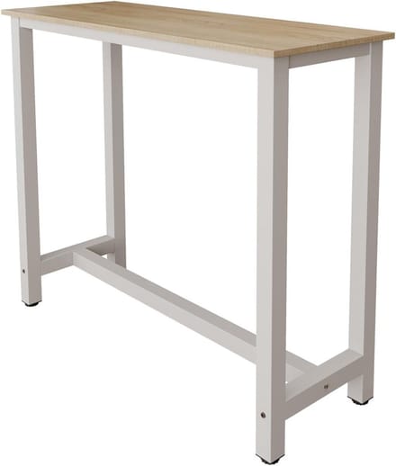 Hoge Bartafel - Keuken Bartafel Eettafel - Gezellig Eten - Mat Melamine Blad - 120 x 100 x 40 cm