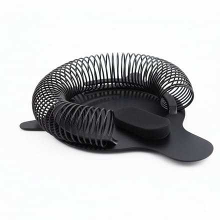 Cocora Cocktailzeef - Strainer - RVS - Cocktail Zeef - 8 x 8 x 2,5 cm - Zwart