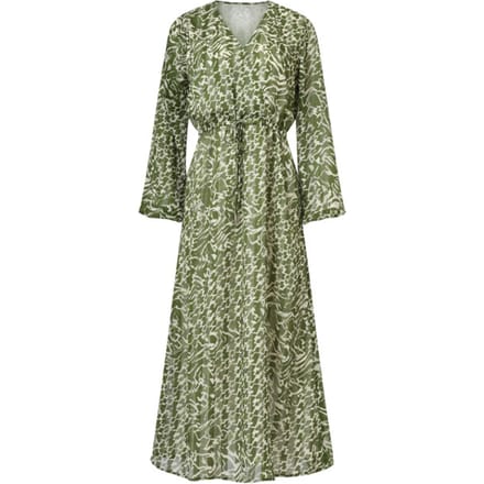Smashed Lemon Abstracte jurk in army en sand |