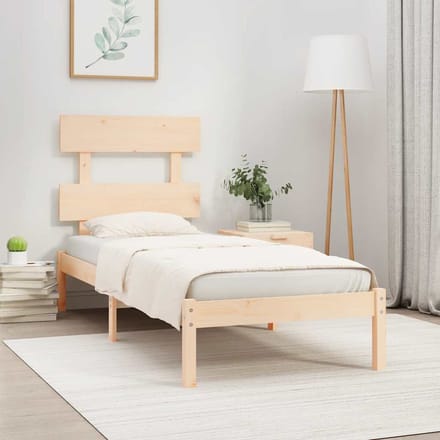 vidaXL - Bedframe - massief - hout - 90x200 - cm