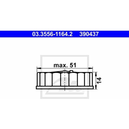 Remvloeistofreservoirdop ATE 03.3556-1164.2