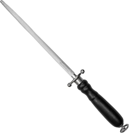 Eikaso Solingen RVS Aanzetstaal 20 cm – Grof Profiel – Houten Heft