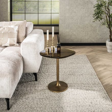 Bijzettafel Aurum Antiek Goud 50 cm