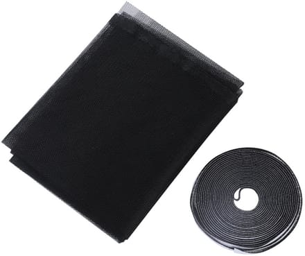 Raam muggennet 3 stuks 150x200cm – Insectenbescherming, zwart