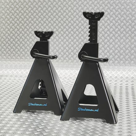 Datona® Assteunen set 12 ton - maximale hoogte 74,5 cm - Zwart