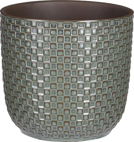 Mica Decorations Daan Bloempot - H18 x Ø19 cm - Groen