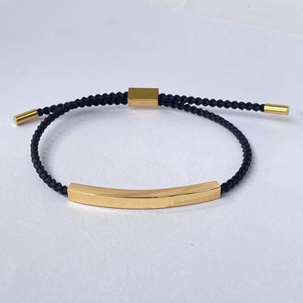 Sorprese armband - Smooth Gold - armband dames en heren - verstelbaar - cadeau - Model B - Sinterklaas - Kerst - Cadeau