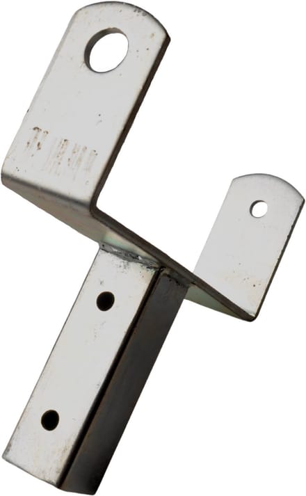 Steun voor kielrol - 200x85 mm - koker 40 mm