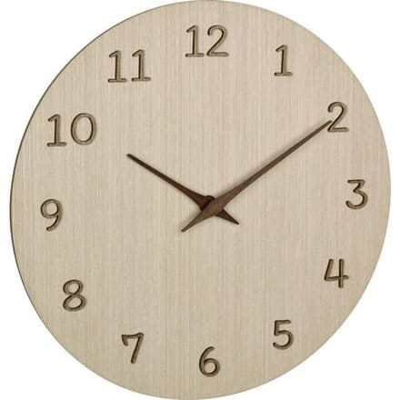 TFA Dostmann 60.3072.01 Wandklok Kwarts 29.8 cm x 4.1 cm x 29.8 cm Hout (licht)
