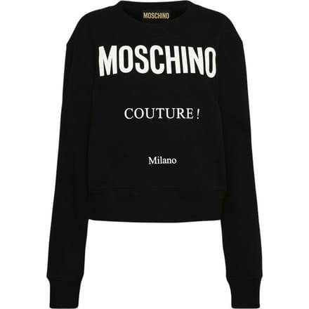 Moschino Mannen Couture Milano Sweatshirt (Fuchsia)