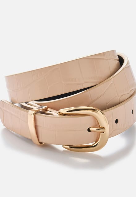 Damart - Riem met reliëf en dierenmotief - Dames - Beige - 95 CM