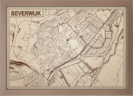 Decoratief Beeld - Houten Van Beverwijk - Hout - Bekroned - Bruin - 21 X 30 Cm