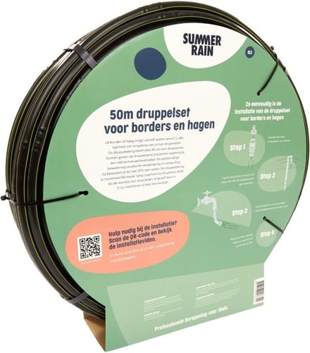 SummerRain - beregeningssysteem - startset druppelset voor borders en hagen - 50 meter