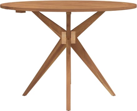 vidaXL - Tuintafel - rond - Ø110x75 - cm - massief - acaciahout