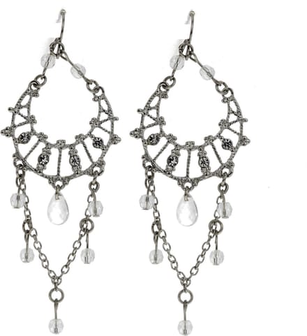 Behave - Oorbellen zilverkleur - Elegante hangers - Feestlook