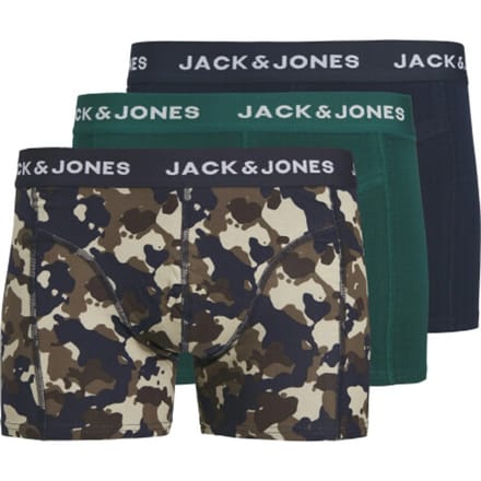 Jack & Jones Junior Boxershorts Jongens Trunks JACCAMOFLAGE 3-Pack - Maat 164