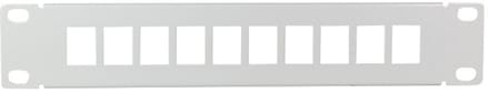 10'' Patch Panel voor 10 Keystone modules / grijs