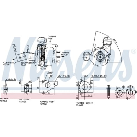 Supercharger, drukvulling NISSENS 93136