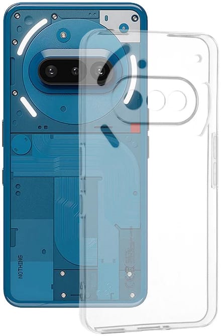 Hoesje geschikt voor Nothing Phone (3a) - Techsuit Clear Silicone Back Cover - Transparant