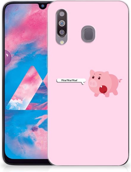 Samsung Galaxy M30 Telefoonhoesje met Naam Pig Mud