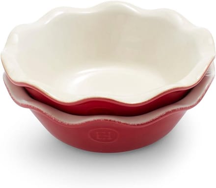 Set van 2 Mini Taartvormpjes - Keramiek - Rouge - Ideaal voor Desserts en Quiches