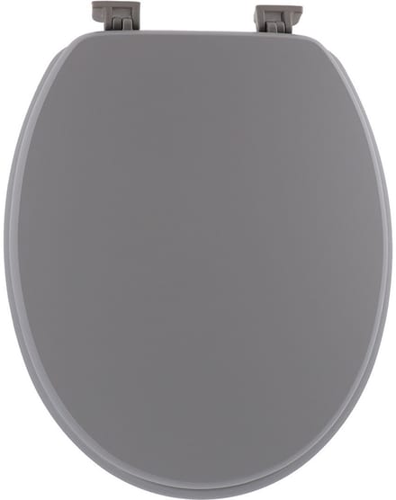 Tendance Toiletbril Breeze - grijs - MDF hout - universeel - standaard wc bril
