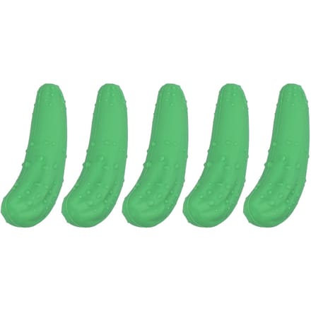 5 Bouchons de Vin Silicone Réutilisables Forme Concombre Artificiel Bouchon de Bouteille de Boisson green
