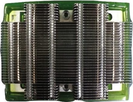 DELL 412-AAMF koelsysteem voor computers Processor Koelplaat/radiatoren Zwart, Groen, Zilver