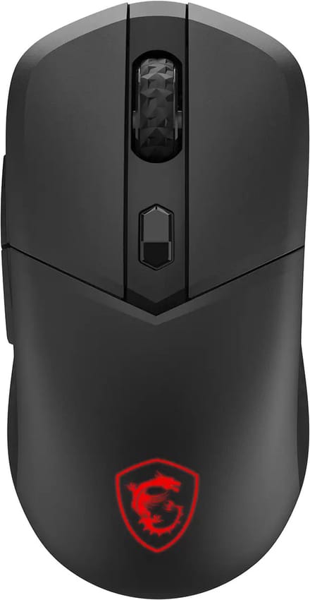 MSI VERSA 300 8K - mouse - 2.4 GHz Bluetooth 5.3 USB 2.0 - Muis - Optisch - 6 knoppen - Zwart