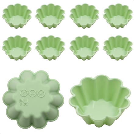 Set van 10 Mini Quiche Bakvormen en Cakevormen voor Perfecte Hartige Taarten en Snacks