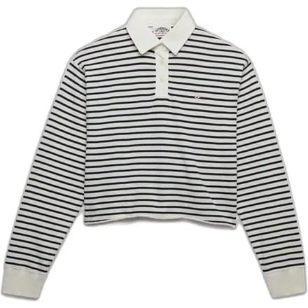 Gestreepte rugby T-shirt voor dames Superdry Athletic Essential