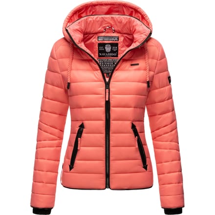 Navahoo Dames Gewatteerde Jas Lulana – Licht, Trendy & Afneembare Capuchon